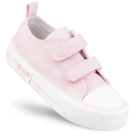 TRAMPKI na rzepy buty DZIECIĘCE BIG STAR tenisówki KK374083 różowe 23