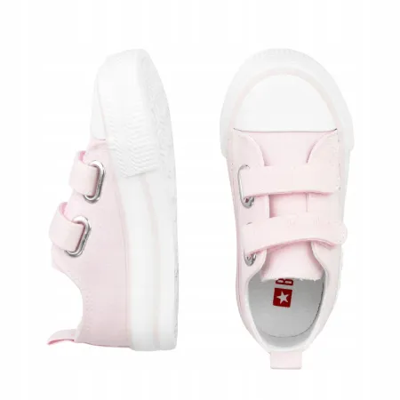 TRAMPKI na rzepy buty DZIECIĘCE BIG STAR tenisówki KK374083 różowe 23