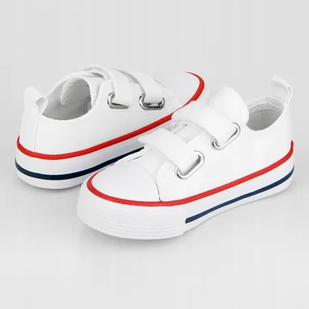 TRAMPKI na rzepy buty DZIECIĘCE BIG STAR białe z rzepami KK374085 22