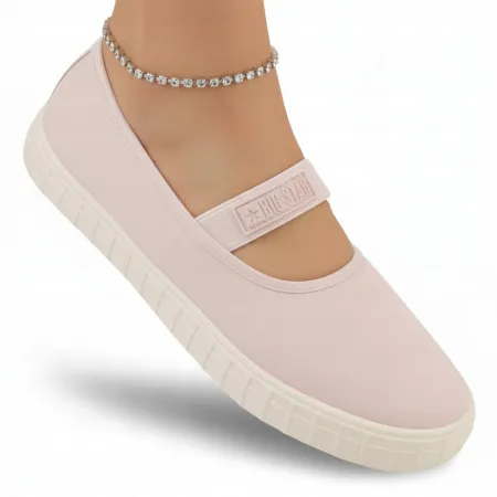TRAMPKI WSUWANE buty damskie BIG STAR Slip On NN274606 sportowe różowe 39