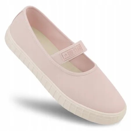 TRAMPKI WSUWANE buty damskie BIG STAR Slip On NN274606 sportowe różowe 39