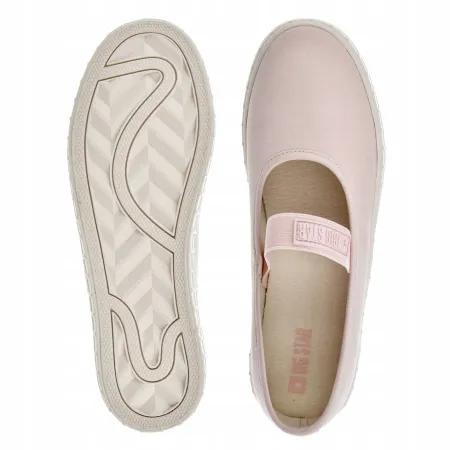 TRAMPKI WSUWANE buty damskie BIG STAR Slip On NN274606 sportowe różowe 39
