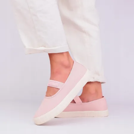 TRAMPKI WSUWANE buty damskie BIG STAR Slip On NN274606 sportowe różowe 39