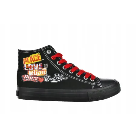 Trampki damskie BIG STAR wysokie PolAndRock WOODSTOCK limitowana edycja 41