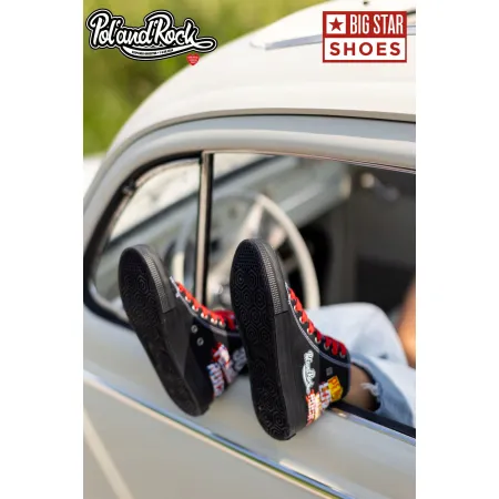 Trampki damskie BIG STAR wysokie PolAndRock WOODSTOCK limitowana edycja 37