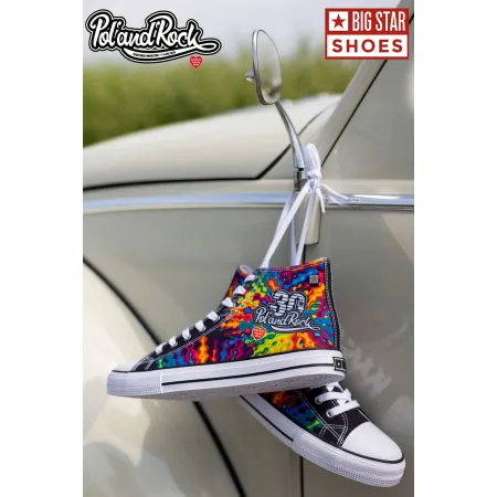 Trampki damskie BIG STAR wysokie PolAndRock WOODSTOCK limitowana edycja 41