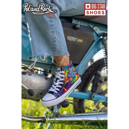 Trampki damskie BIG STAR wysokie PolAndRock WOODSTOCK limitowana edycja 41