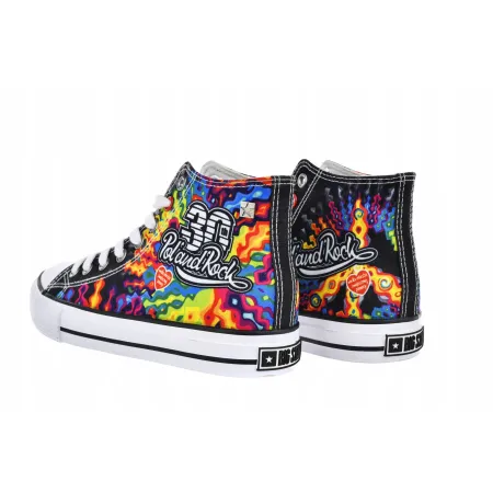 Trampki damskie BIG STAR wysokie PolAndRock WOODSTOCK limitowana edycja 41