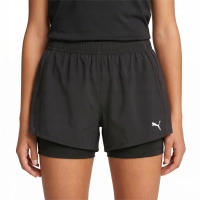 SPODENKI do BIEGANIA damskie PUMA z getrami sportowe TRENINGOWE dryCELL S