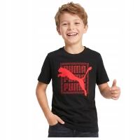 Koszulka dziecięca juniorska T-SHIRT PUMA z krótkim rękawem bawełniana 164