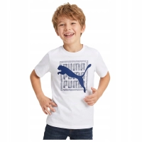 Koszulka dziecięca juniorska T-SHIRT PUMA z krótkim rękawem bawełniana 164