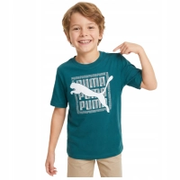 Koszulka dziecięca juniorska T-SHIRT PUMA z krótkim rękawem bawełniana 128
