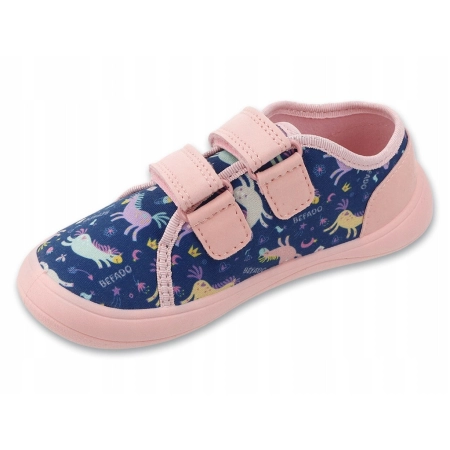 BEFADO buty BAREFOOT dziecięce 141X003 na RZEPY sneakersy do szkoły 27