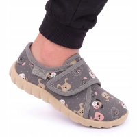 BEFADO KAPCIE na RZEPY buty DZIECIĘCE DO PRZEDSZKOLA 457P014 pantofle 22