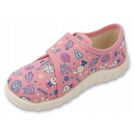 BEFADO KAPCIE na RZEPY buty DZIECIĘCE DO PRZEDSZKOLA 457P012 pantofle 19