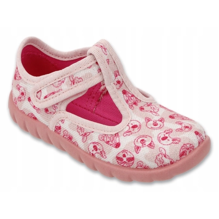 Buty BEFADO 627P019 na rzepy róż 20