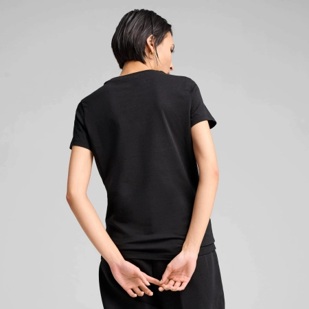 Koszulka damska T-SHIRT PUMA 631536-51 czarna bawełniana ESS METALLIC S