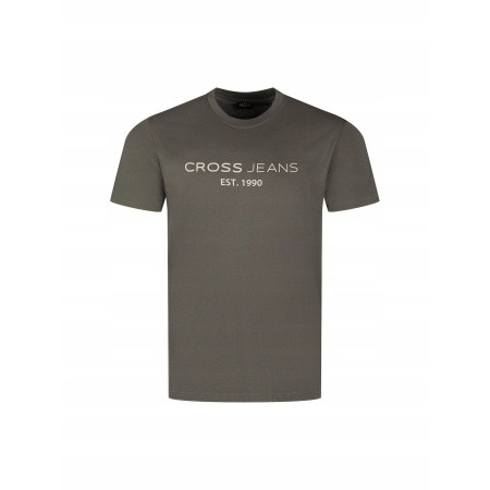 Koszulka męska z krótkim rękawem TSHIRT męski CROSS JEANS 16154-021 XXL