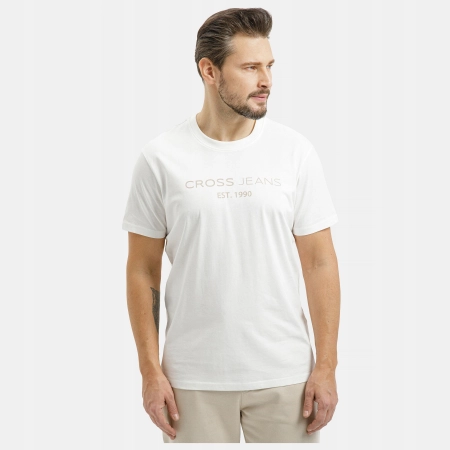 Koszulka męska z krótkim rękawem TSHIRT męski CROSS JEANS 16154-028 XL