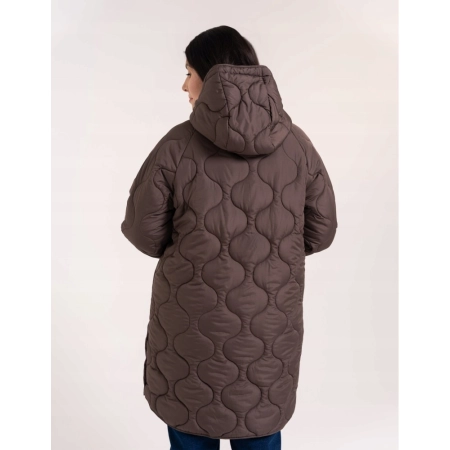 Płaszcz Damski MORAJ Pikowany Kurtka z Kapturem Parka ODW5500-003 S