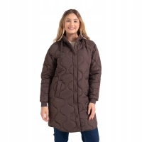 Płaszcz Damski MORAJ Pikowany Kurtka z Kapturem Parka ODW5500-003 XL