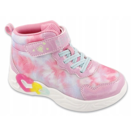 Buty dziecięce BEFADO Heart Lighty 516X528 Świecąca Podeszwa LED na Rzep 30