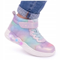 Buty dziecięce BEFADO Heart Lighty 516X527 Świecąca Podeszwa LED na Rzep 28