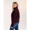 Bluza Polarowa Damska Sherpa Baranek Boxy ODW4000 Ze Stójką Zamek XXL/3XL