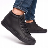 TRAMPKI męskie buty BIG STAR OCIEPLANE z ekoskóry na jesień OO174607 42