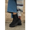 BOTKI buty ZIMOWE damskie SZTYBLETY BIG STAR trzewiki UU274858 czarne 40