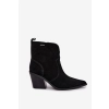 BOTKI buty ZIMOWE damskie BIG STAR trzewiki SKÓRZANE SS274472 czarne 39