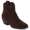BOTKI buty ZIMOWE damskie BIG STAR trzewiki SKÓRZANE SS274463 brązowe 40