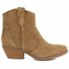BOTKI buty ZIMOWE damskie BIG STAR trzewiki SKÓRZANE TT274953 camel 37