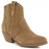 BOTKI buty ZIMOWE damskie BIG STAR trzewiki SKÓRZANE TT274953 camel 37