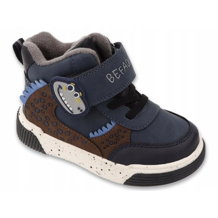 BEFADO Buty dziecięce 169P061 przejściowe trzewiki na rzepy wodoodporne 23