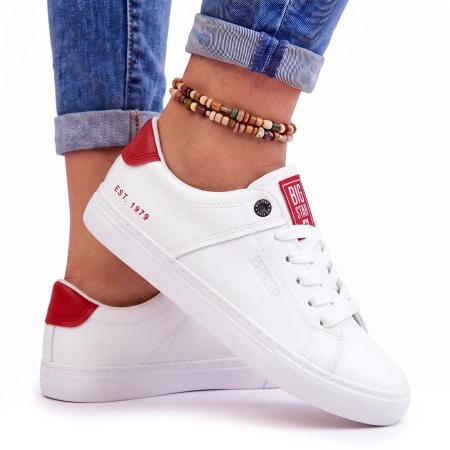 TRAMPKI damskie BIG STAR buty tenisówki sneakersy JJ274212 białe 39