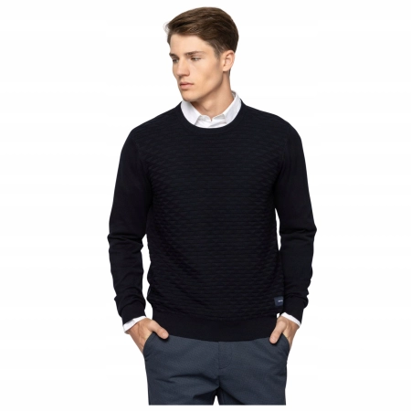 Sweter Męski Bawełniany HEAVY TOOLS HODOR Dzianina Okrągły Dekolt XL