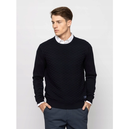 Sweter Męski Bawełniany HEAVY TOOLS HODOR Dzianina Okrągły Dekolt XL