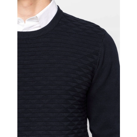Sweter Męski Bawełniany HEAVY TOOLS HODOR Dzianina Okrągły Dekolt XL