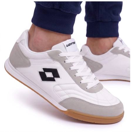 Halówki Buty Męskie Sneakersy Lotto Atiba Sportowe 2401610U Białe 44