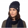Czapka Damska Zimowa Beanie HEAVY TOOLS z Kryształkami PANDORA Granatowa