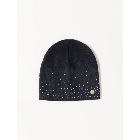 Czapka Damska Zimowa Beanie HEAVY TOOLS z Kryształkami PANDORA Granatowa