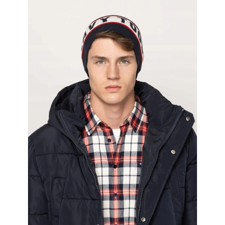 Czapka Męska Zimowa HEAVY TOOLS Beanie Ciepła PEREGRIN Granat