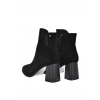 BOTKI buty ZIMOWE damskie BIG STAR trzewiki SKÓRZANE UU274380 czarne 39