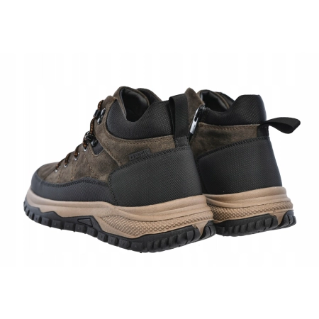 BUTY męskie ZIMOWE trekkingowe BIG STAR trzewiki trapery UU174248 brąz 42