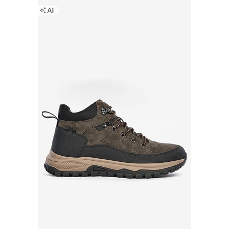BUTY męskie ZIMOWE trekkingowe BIG STAR trzewiki trapery UU174248 brąz 42
