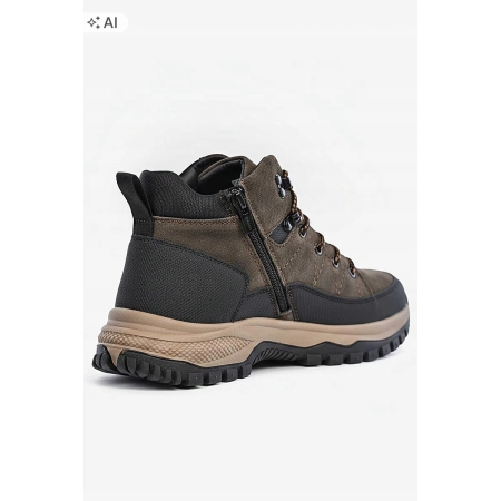 BUTY męskie ZIMOWE trekkingowe BIG STAR trzewiki trapery UU174248 brąz 42
