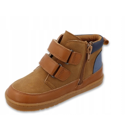 Buty Chłopięce Barefoot BEFADO 006X003 Przejściowe Jesienne Rzep Zamek 25