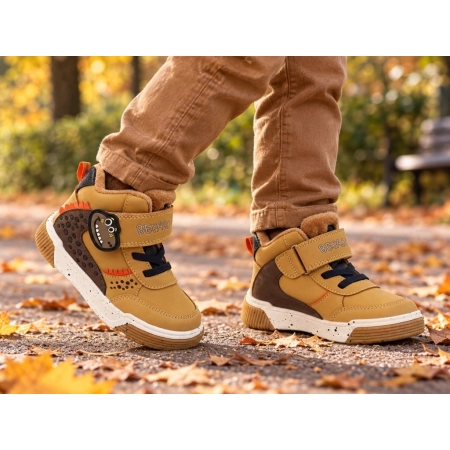 BEFADO Buty dziecięce 169P059 przejściowe trzewiki na rzepy wodoodporne 23