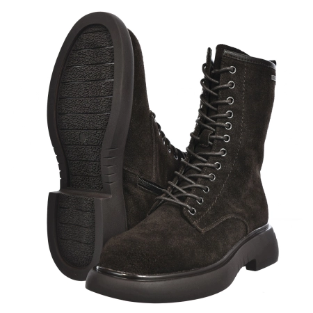 BOTKI Damskie SKÓRZANE Zimowe Zamszowe BIG STAR glany UU274612 r. 39